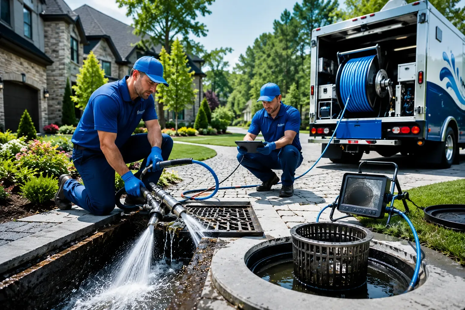 Local outdoor drain cleaning professionals in Evansville, WI